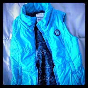 Aeropostale [W] Blue Zip-up Lightweight Puffy Vest